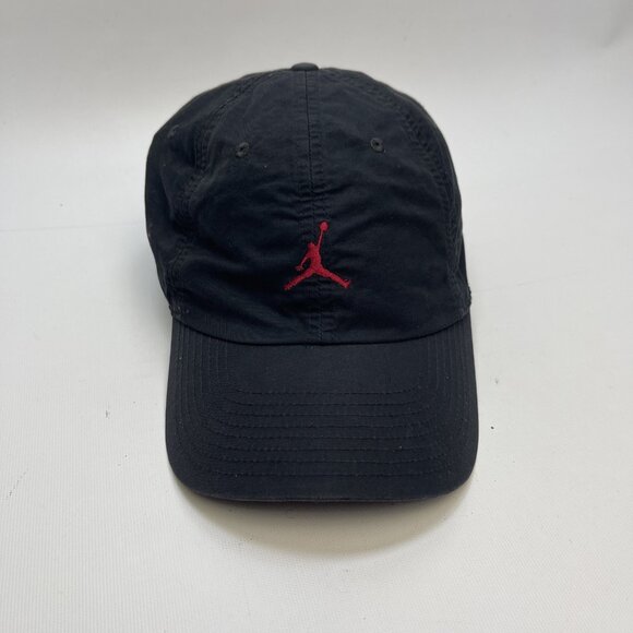 Nike Air Jordan Jumpman Heritage86 Hat DC3673-011 Bred Black Red Strapback - Picture 1 of 13